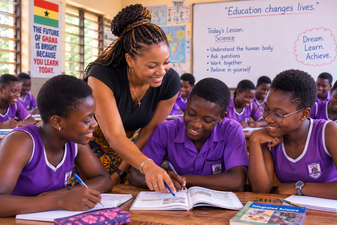 Ghanaian private junior high school students